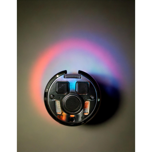 Spinner Gas Lighter with RGB Glow – Refillable & Sleek